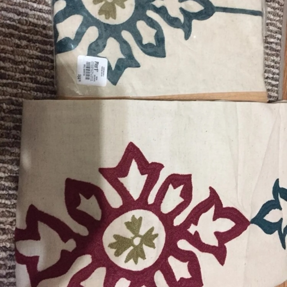 2 Pier 1 Multi-colored Curtains